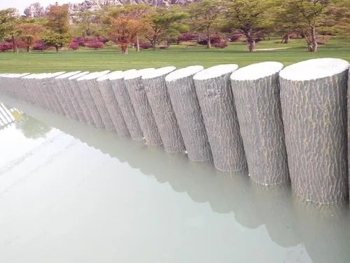 仿木桩